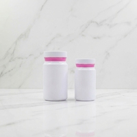 150ml PET plastique capsules médicales flacons de pilules vides avec bouchons à vis pour la sérigraphie de vitamines utilisation en médecine industrielle