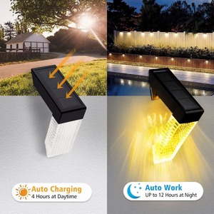 Lámpara LED Solar para Escalones de Exterior, Impermeable, para Jardín, Paisaje, Pared, Patio, Balcón, Camino, Escaleras, Valla, Decoración - Product Image 6