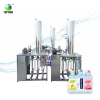 TOPTION Machine de remplissage semi-automatique de boissons gazeuses sodas de jus de lait pour bouteilles en plastique Moteur comme composant de base