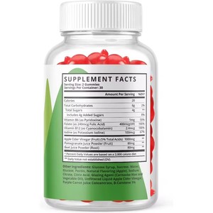 एगलेवेल अच्छी बिक्री कीटो शाकाहारी गुम्मीज सेब साइडर सिरका गुम्मीज पूरक एक्व ओम वेट मैनेजमेंट केटो गुम्मीज़ - Product Image 2