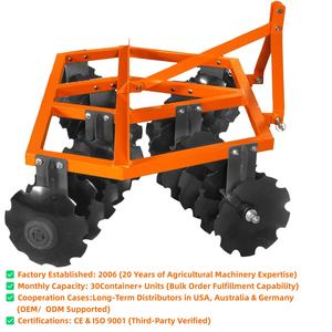 Erpice a Dischi a 3 Punti con Lame da 16", Coltivatore ad Alta Velocità da 4 Piedi Resistente per Piccoli Trattori Agricoli | Vendita Diretta dalla Fabbrica - Product Image 2