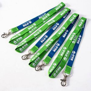 Promotional Halloween <b>Polyester</b> ID Card Holder <b>Lanyard</b> Hook 90*2cm Black Blank Sublimation Custom Digital Printing Fashionable - Product Image 5