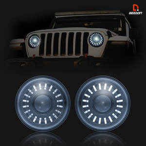 Mejor 7 LED linterna blanco con DRL <span class=keywords><strong>de</strong></span> faros <span class=keywords><strong>de</strong></span> <span class=keywords><strong>ojo</strong></span> <span class=keywords><strong>de</strong></span> <span class=keywords><strong>demonio</strong></span> - Product Image 6