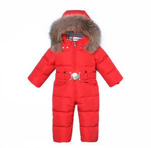 Children <strong>Winter</strong> <strong>Clothes</strong> <strong>Kids</strong> Down Snowsuit Children Ski Suit With Fur Hood Sports <strong>Winter</strong> Jacket - Product Image 1