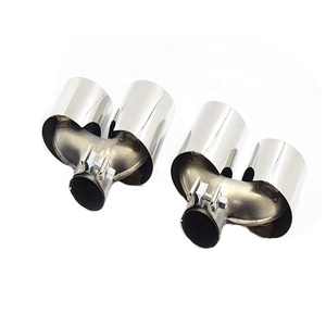 Punta de Escape de Acero Inoxidable Plateado para Sistema de Escape, Tubo de Escape para <span class=keywords><strong>Alfa</strong></span> <span class=keywords><strong>Romeo</strong></span> Giulia 200 280 Base Sedán 4 Puertas 2017+ - Product Image 4