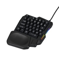 Ensemble clavier et souris de jeu mécaniques USB filaires avec cadre métallique rétroéclairé RGB 16000 DPI