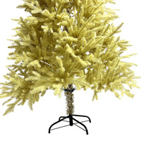 Gelber Stehender PVC Künstlicher Weihnachtsbaum 120-240cm Feiertagsdekoration für Zuhause Büro Einkaufszentrum Kommerzielle Ausstellung Großhandel