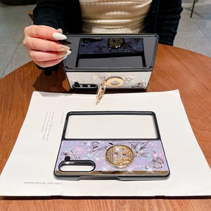 Ốp điện thoại <span class=keywords><strong>Samsung</strong></span> Galaxy Z Fold 6 Fold5 5G Fold4 Fold3 cao cấp, chống sốc, kèm giá đỡ hình con bướm - Product Image 6