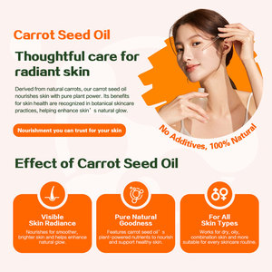 Bán Buôn Tinh Khiết Tự Nhiên Tàu Sân Bay Dầu Hạt Cà Rốt Dầu Cho Da Sáng Giữ Ẩm Làm Trắng Làm Săn Chắc Làm Sản Phẩm Mỹ Phẩm - Product Image 3