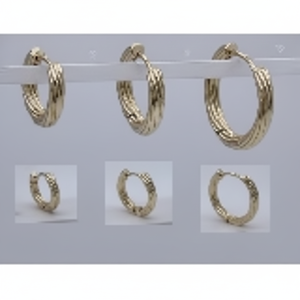 Eleganti orecchini a forma di diamante placcati oro rosa e bianco 14K/18K placcato oro alla moda con taglio principessa che eleva il tuo Look generale - Product Image 1