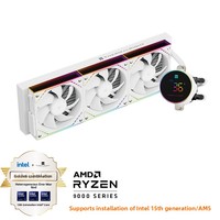 Refroidisseur de processeur à eau FROZEN MAGIC 360 DIGITAL ARGB WHITE V2, radiateur 360 mm, roulement fluide, cuivre, aluminium