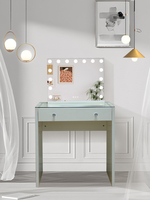 Offre Spéciale Spray peinture haute brillance petit haut-parleur coiffeuse 2 3 tiroirs épaissi Table à ongles chambre coiffeuse