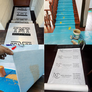 Protection <span class=keywords><strong>de</strong></span> sol temporaire autocollante blanche en tissu non tissé pour peintre - Product Image 6