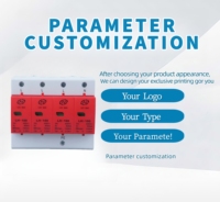 LEIHAO T2 Custom SPD Solar PV Surge Protector 420V 50KA 100KA 4P Perangkat Perlindungan Lonjakan Sistem Fotovoltaik Tegangan Tinggi CE