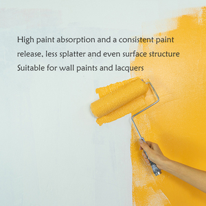 Industrial Grade/DIY 9 Inch Medium Pile American Style Anti-Drip Microfiber <strong>Paint</strong> <strong>Roller</strong> Cover Residential Interior Painting - Product Image 5