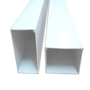 Canaletas rectangulares de plástico PVC, resistentes al fuego, 75X50 75X75