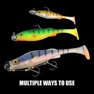 Leurre de pêche souple Spinpoler 7cm 11cm 14cm Big Shad, Swimbait UV Actif, Wobblers, Crankbait, Jigging pour la pêche en mer, en rivière et à la truite - Product Image 5