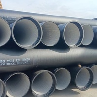 Tuyau en fonte ductile centrifugée certifié ISO2531 EN545 EN598 pour conduite d'égouts avec test de pression d'eau à 100 %