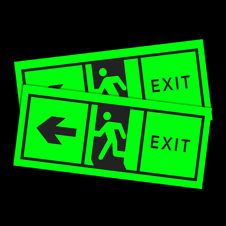 Die Cut Vinyl Label Warning Signal