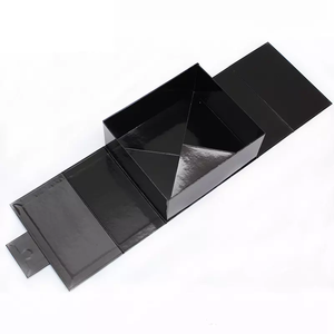 Professional Customer Logo Printing Black Boxes Hardcover Packaging Boxes for decoration