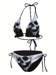 Nuevo <span class=keywords><strong>Bikini</strong></span> Estampado de Moda Europea y Americana al por Mayor de Fábrica, Traje de Baño que Realza las Curvas - Product Image 4