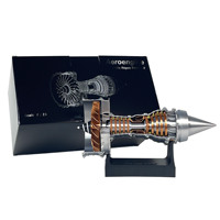 Petit modèle de moteur turboréacteur TR-900 imprimé en 3D pour décoration de table, petit avion au design moderne, cadeau en plastique créatif pour la décoration de la maison