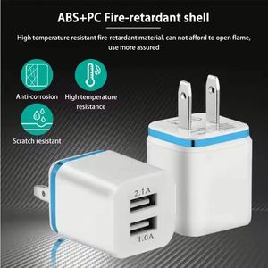 Dual Ports Usb Charger US EU <b>Plug</b> 2.1a Wall Charger Block Charger Power <b>Adapter</b> for Phone 6 7 8 X 11 12 13 14 Pro Max - Product Image 5