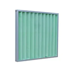 Geplooide Luchtfilter Frame Papelao, Interne Element In Polyester Pre-Filter Voor Airconditioner