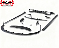 Kit carrosserie en fibre de carbone de style PT, lèvre avant, diffuseur arrière, jupes latérales pour Mercedes W177 Classe A AMG A45s berline à hayon