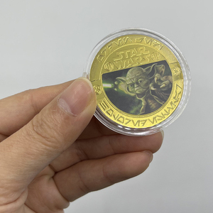 5 designs métal film <span class=keywords><strong>starwars</strong></span> souvenir à collectionner pièce plaquée or 24k en stock - Product Image 1
