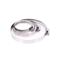 Collier de serrage robuste en acier inoxydable de type américain, réglable avec boulon Phillips, pour raccordement de tuyaux