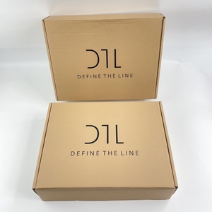 40x30x10cm Custom Logo Kraft Paper Mailer Box Recyclable Apparel Shipping Packaging Clothes Corrugated Paper <b>Boxes</b> for Online - Product Image 4