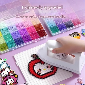 Kit de perles Perler à faire soi-même, vente directe d'usine, divers animaux de dessin animé, 96 couleurs, 2,6 mm, artisanat artistique, jouet, répertoire d'images colorées - Product Image 3