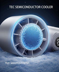 Ventilateur rechargeable pliable à contrôle de vitesse en continu avec affichage de la batterie - Product Image 4