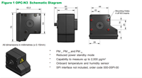 Capteur de particules optique Alphasense PM1 PM2.5 PM10 Capteur 0.38~40 Capteur de particules OPC-N3