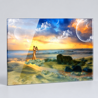 Impression murale Paysage Arbre Fantastique – Image Couleurs Jour et Nuit pour Bureaux Créatifs, Salons d'Hôtels et Espaces de Vie