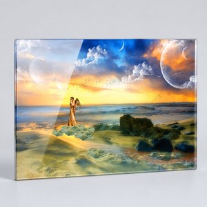 Stampa d'<span class=keywords><strong>Arte</strong></span> Murale Paesaggistica con Alberi Fantastici, Immagine a Colori Giorno e Notte per Uffici Creativi, Hotel, Lounge e Aree Living - Product Image 3