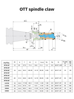 Pince de traction à filetage interne BT 30/50 BT40-45 pour broche de centre d'usinage, haute précision, 45 degrés, prix usine