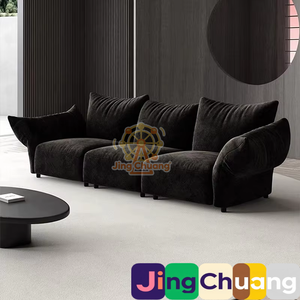 ผ้าสไตล์มินิมอลอิตาเลียน หรูหราเบาๆ ระดับไฮเอนด์ ดีไซน์กลีบดอกไม้ สำหรับตกแต่งห้องนั่งเล่นขนาดเล็กในอพาร์ทเมนต์ - Product Image 1