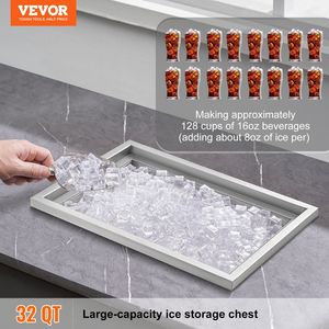 Enfriador comercial de acero inoxidable de 40 Qt, Enfriador de hielo de 20 "L X 14" W X 12 "H, cocina al aire libre, vino, cerveza, barra de hielo, drenaje de tubería - Product Image 2