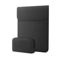 Vente en gros Housse pour ordinateur portable compatible avec MacBook Air 13 pouces/Faux étui en cuir suédé avec petit étui pour accessoires