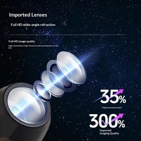 Projecteur Ciel Étoilé Lumière d'Ambiance Planétaire Rêveuse Veilleuse LED en Forme de Lune pour Chambre à Coucher, Accessoire Photo Romantique Tendance 1W