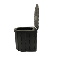 Organisateur de support de toilette portable écologique pliable pour camp extérieur et salle de bain pour produits de camping et de randonnée