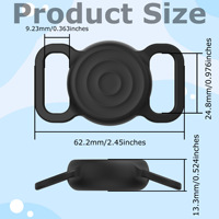 Nouvelle conception simple et classique, étui et coque en silicone légers pour AirTag, design 2-en-1 résistant à l'eau, portable et imperméable