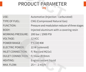 Kit de Reductor/Regulador de GNC de Inyección de Punto Único de Tercera Generación AT98, Kit de Conversión de <span class=keywords><strong>Carburador</strong></span> de GNC, Producto de Autogás para Combustibles - Product Image 6