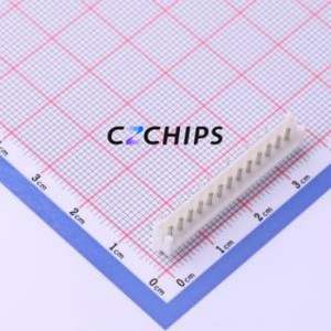 S13B-EH(LF)(SN) Wire-to-Board Pin Header Bent Lead Through Hole,P=2.5mm Connector 1x13P 2.5mm Right Angle Insert EH - Product Image 1