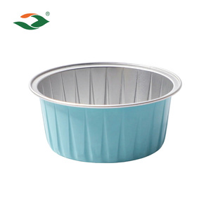 ถ้วยฟอยล์อะลูมิเนียมแบบใช้แล้วทิ้งสำหรับบรรจุอาหาร เกรดสำหรับใช้กับไมโครเวฟ พร้อมฝาปิดฟอยล์ สำหรับการอบและจัดเลี้ยง - Product Image 1