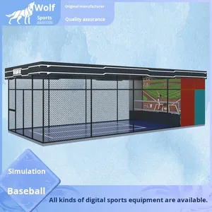 لعبة ترفيهية تفاعلية رقمية لمحاكاة البيسبول مع تجربة إسقاط ضوئي، معدات عصرية للعب وتدريب الضرب - Product Image 4