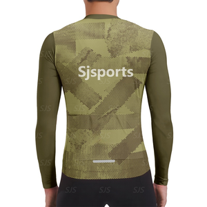 Camiseta de ciclismo con nombre de equipo personalizado para hombre, ropa de <span class=keywords><strong>manga</strong></span> <span class=keywords><strong>larga</strong></span> para bicicleta de montaña, ropa de ciclismo con logotipo personalizado, <span class=keywords><strong>maillot</strong></span> de ciclismo para hombre - Product Image 4