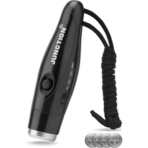 Fischietto elettronico, fischietto a batteria regolabile 3 suoni con cordino portatile fischietti elettronici per arbitri sportivi - Product Image 1